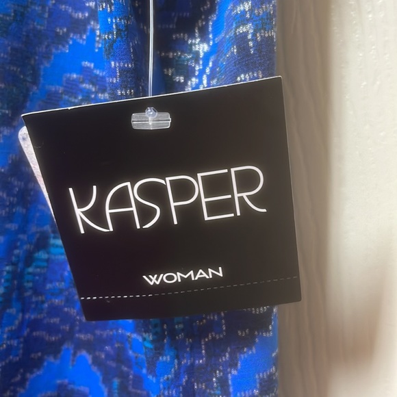 Kasper Woman Sapphire Blue shell, NWT, 2X - Picture 3 of 4